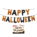 Шарик фольгированный надувная надпись 40 см на Хэллоуин Happy Halloween Оранжевый и черный