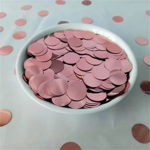 Конфетти кружочки Металлик 1,5 см 10 грамм Розовый Конфетти кружочки Металлик 1,5 см 10 грамм Розовый