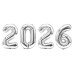 Набор цифр фольгированных 16" 40 см 2026 Серебро Набор цифр фольгированных 16" 40 см 2026 Серебро
