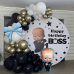 Набор 90 шаров для арки фотозони Беби Босс Первые шаги в карьере Baby Boss Черный и золото Набор 90 шаров для арки фотозони Беби Босс Первые шаги в карьере Baby Boss Черный и золото