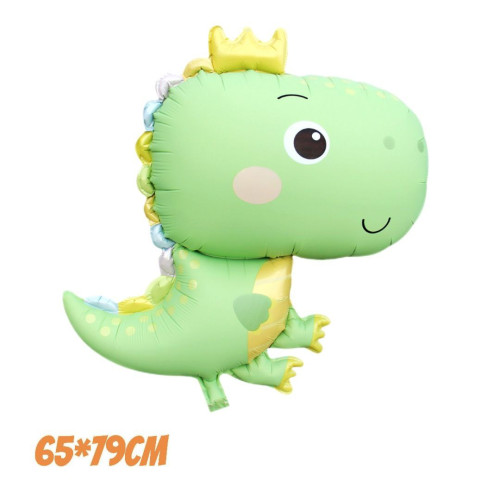 Шар фольгированный фигурный 65х79 см Дракоша принц Салатовый Шар фольгированный фигурный 65х79 см Дракоша принц Салатовый