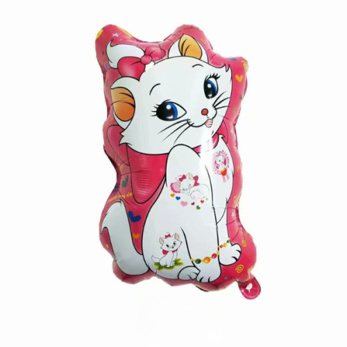 Шар фольгированный фигурный 41х62 см Кошечка Мари Розовый
