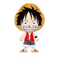 Шар фольгированный фигурный 74х46 см Монки Д Луффи Соломенная шляпа One piece Разноцветный