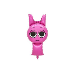 Шар фольгированный фигурный 42x89 см Pinki Спрунки Sprunki Розовый