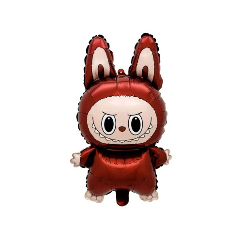 Шар фольгированный фигурный 66x38 см Labubu Лабубу Коричневый