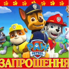 Приглашения Щенячий патруль 7х12 см 10 шт в упаковке Разноцветный