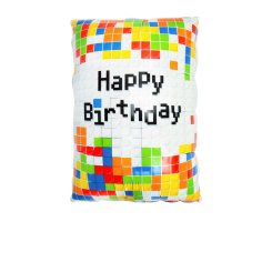 Шар фольгированный фигурный 41×63 см Лего Happy Birthday Разноцветный