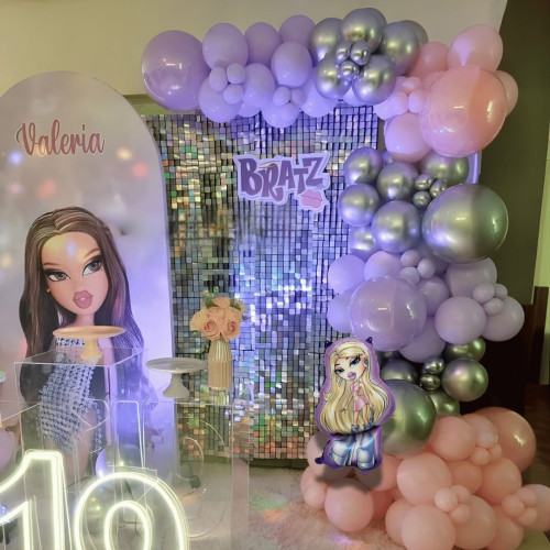 Набор 110 шариков для арки фотозоны Куклы Братц Bratz Фешн команда Персик и сирень Набор 110 шариков для арки фотозоны Куклы Братц Bratz Фешн команда Персик и сирень