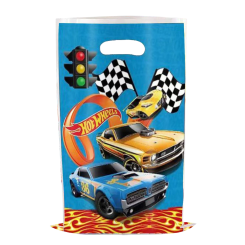 Пакеты для сладостей 16х25 см Машинки Hot Wheels Голубой