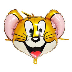 Шар фольгированный фигурный 60х75 см Джерри Tom and Jerry Оранжевый