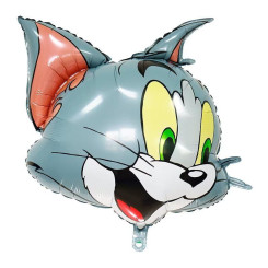 Шар фольгированный фигурный 75х75 см Том Tom and Jerry Серый