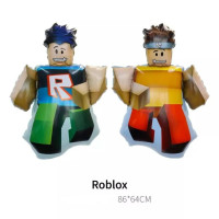 Шар фольгированный фигурный двусторонний 86х64 см Роблокс человек Roblox Разноцветный