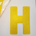 Надпись картонная 18х10 см Happy Birthday печатная Золото блестки