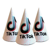 Колпаки праздничные 16 см Тик Ток 5 шт