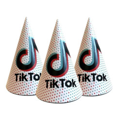 Колпаки праздничные 16 см Тик Ток 5 шт