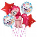 Мини набор на 5 воздушных шаров фольга Пони розовый my little pony
