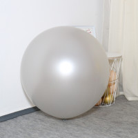 Шар латекс Гигант 36" 90 см Металлик Серебро