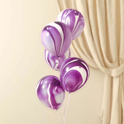 Шары латекс 10" 25 см Агат Фиолетовый Упаковка 5 шт Шары латекс 10" 25 см Агат Фиолетовый Упаковка 5 шт