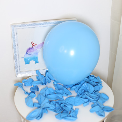Шары латекс 10" 25 см Пастель голубой Упаковка 5 штук Шары латекс 10" 25 см Пастель голубой Упаковка 5 штук