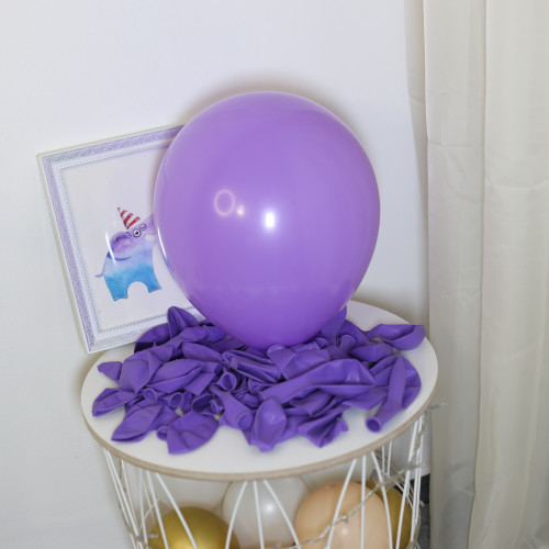 Шары латекс 12" 30 см Пастель фиолетовый Упаковка 5 штук 