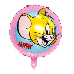 Шар фольгированный круглый 18" 45 см с рисунком Джерри Tom and Jerry Розовый