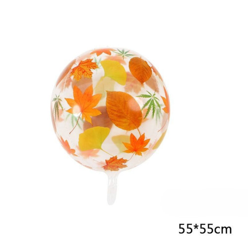 Шар сфера 22" 55 см с рисунком Осень Оранжевый Шар сфера 22" 55 см с рисунком Осень Оранжевый